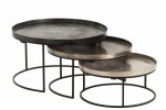 stolik boczny round mix alu black j-line