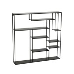 półka ścienna maranta metal czarna j-line
