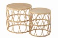 STOLIK BOCZNY WAVE RATTAN NATURAL (ZESTAW 2) - J-LINE