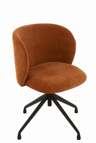 krzesło obrotowe textile rusty pomarańcz j-line