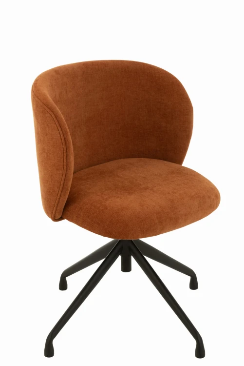 krzesło obrotowe textile rusty pomarańcz j-line