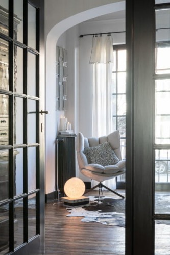 fotel relax jasno szary j-line