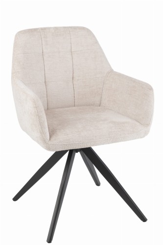 krzesło louna do salonu w kolorze ivory j-line