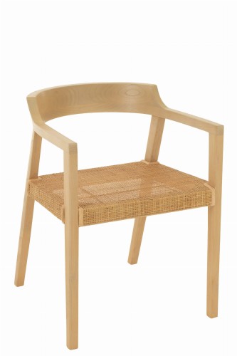 krzesło Emma z tekowego drewna w kolorze natural j-line