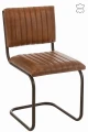 KRZESŁO MODERN LEATHER COGNAC - J-LINE
