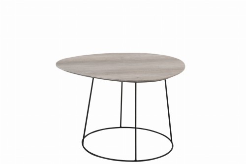 stolik kawowy oval grey j-line