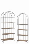 regał metalowy metal drewno zestaw 2  j-line