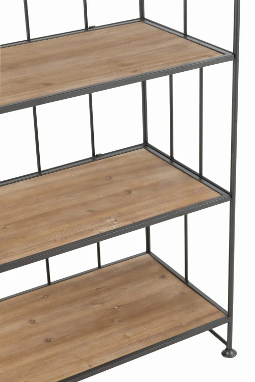 regał metalowy metal drewno zestaw 2  j-line