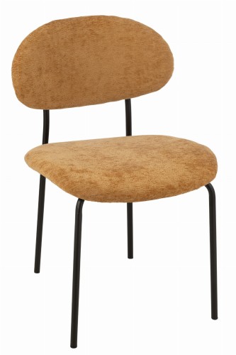 krzesło do jadalni w kolorze ochre żółty