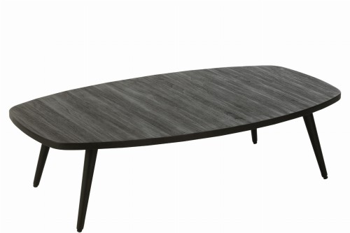 stolik kawowy rectangular teak black j-line