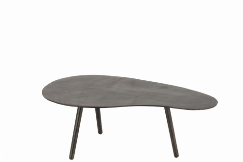 stolik kawowy drop alu black mały j-line