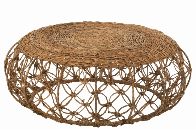 stolik kawowy z naturalnego rattanu j-line