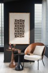 fotel lounge lone ply drewno metal brown beige j-line