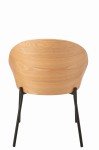 krzesło lone ply drewno metal natural beige j-line
