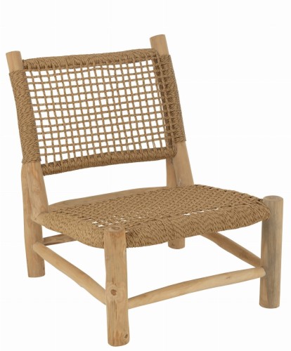 sofa fotel vita z naturalnego teku