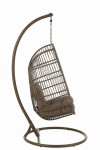 fotel wiszący egga steel brown j-line