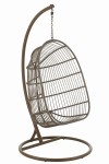 fotel wiszący egga steel brown j-line