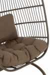 fotel wiszący egga steel brown j-line