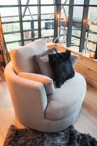 fotel obrotowy swivel textile grey j-line