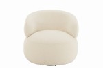 fotel obrotowy swivel round cream j-line