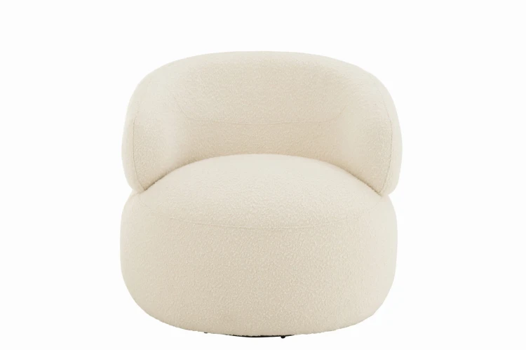 fotel obrotowy swivel round cream j-line