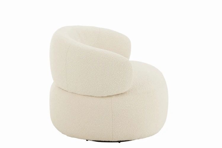 fotel obrotowy swivel round cream j-line