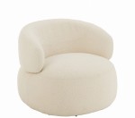 fotel obrotowy swivel round cream j-line