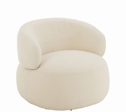 fotel obrotowy swivel round cream j-line
