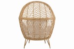fotel ogrodowy lounge eva metal beżowy j-line