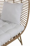 fotel ogrodowy lounge oval w kolorze naturalnym j-line