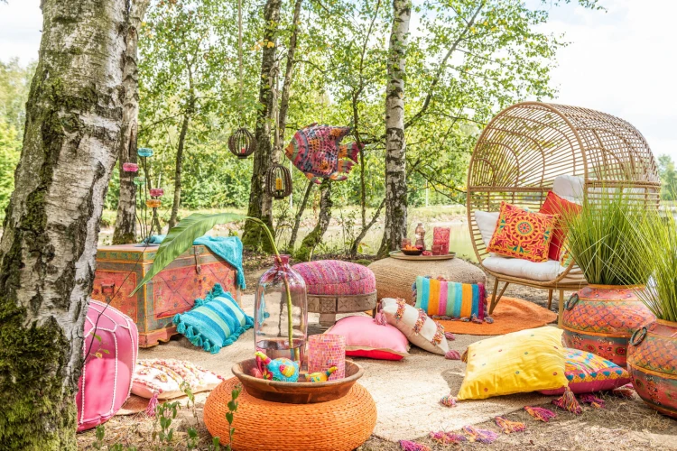 fotel ogrodowy lounge oval w kolorze naturalnym j-line