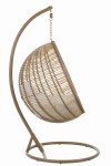 fotel wiszący oval steel natural j-line