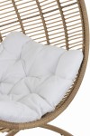 fotel wiszący oval steel natural j-line