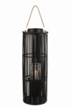 lampion tube bambusowy czarny duży j-line