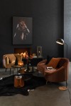 sofa elisabeth textile brown -j-line