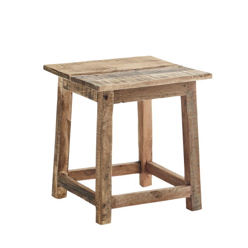 stołek drewniany taboret rustic madam stoltz