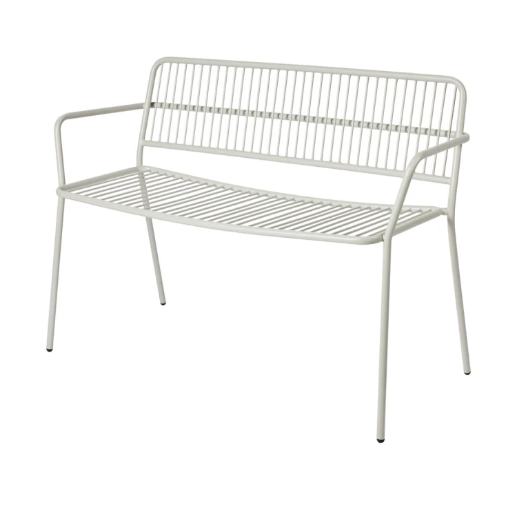 ławka ogrodowa eden beige grey broste copenhagen.webp