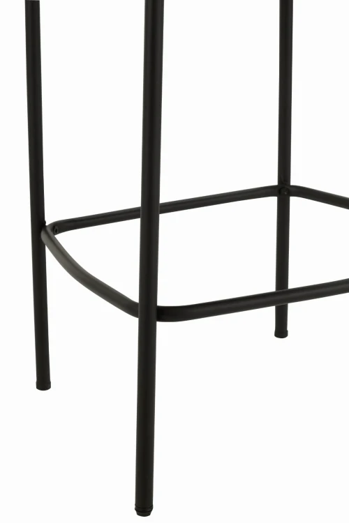 krzesło barowe boucle biało czarne j-line