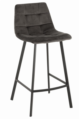 hoker krzesło barowe w kolorze grey welurowe-line1.jpg