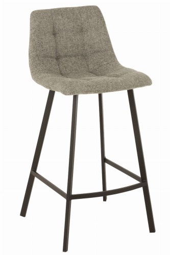 hoker krzesło barowe z materiałem w kolorze szarym j-line.jpg