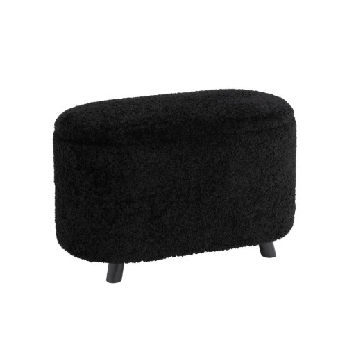 stołek storage Teddy czarny j-line