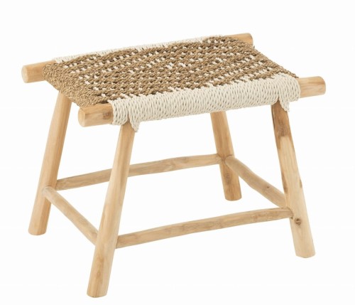 stołek teak seagrass natural j-line