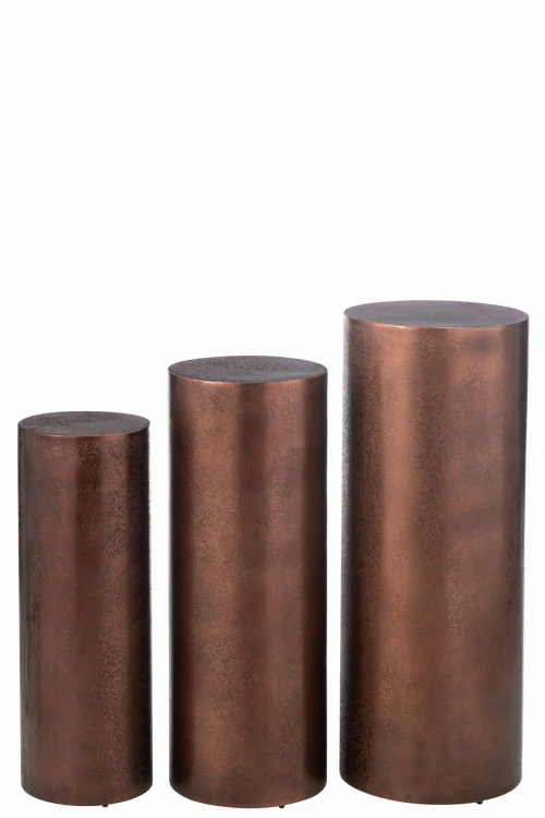 zestaw filarów okrągłych metal bronze j-line1.jpg