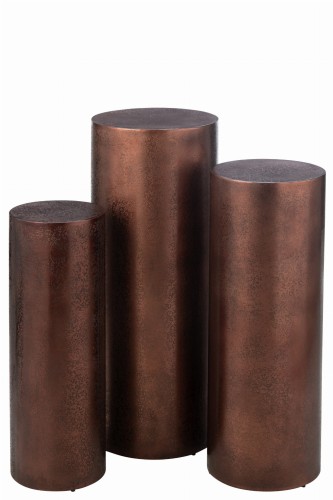 zestaw filarów okrągłych metal bronze j-line.jpg