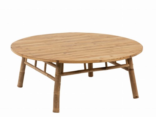 stolik kawowy round bamboo natural j-line