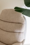 fotel relax z podnóżkiem beżowy j-line