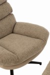 fotel relax z podnóżkiem szary j-line