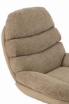fotel relax z podnóżkiem szary j-line