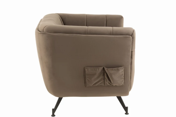 nowoczesny fotel lounge cozy dark grey j-line