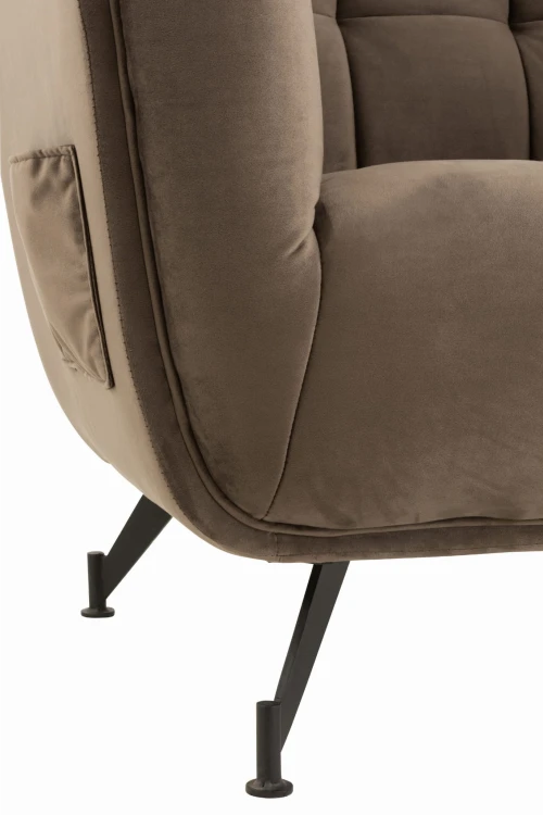 nowoczesny fotel lounge cozy dark grey j-line